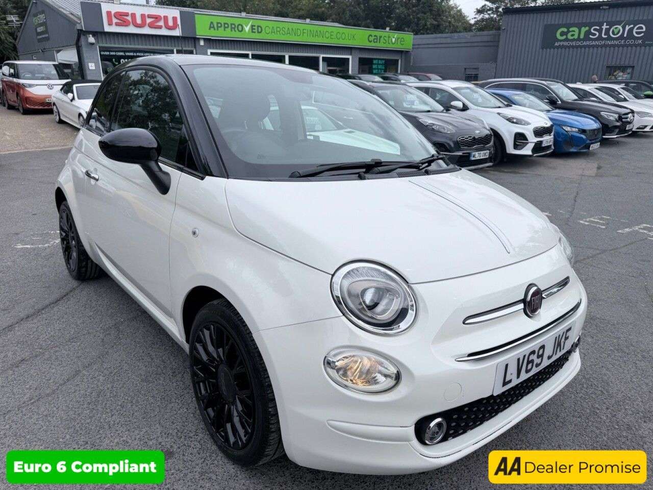 A 2019 FIAT 500 1.2 120th Hatchback, 44,300 miles, Euro 6, 5-speed manual, 16in Alloys, 7in A 2019 FIAT 500 1.2 120th Hatchback, 44,300 miles, Euro 6, 5-speed manual, 16in Alloys, 7in