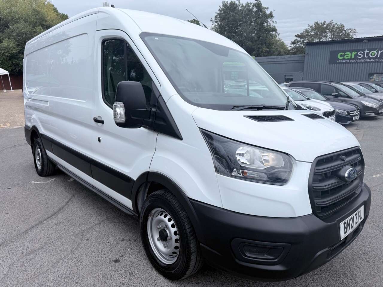 A 2021 FORD TRANSIT White 2.0 350 EcoBlue MHEV Leader L3 H2 Van, 59,110 miles, Euro 6, 6-speed A 2021 FORD TRANSIT White 2.0 350 EcoBlue MHEV Leader L3 H2 Van, 59,110 miles, Euro 6, 6-speed