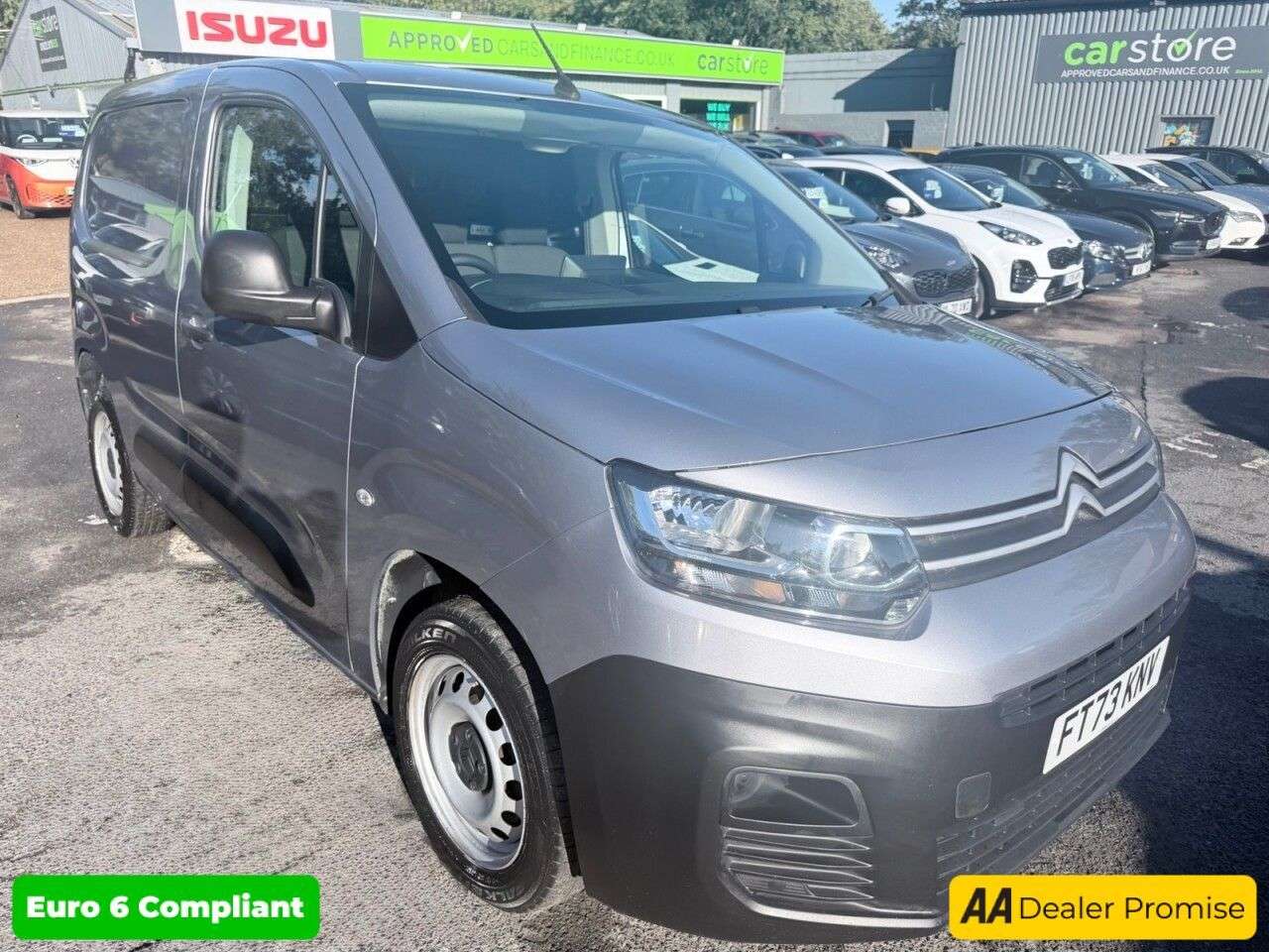 A 2023 CITROEN BERLINGO Grey 1.5 BlueHDi 1000 Enterprise M SWB Van, 42,100 miles, Euro 6, 6-Speed m A 2023 CITROEN BERLINGO Grey 1.5 BlueHDi 1000 Enterprise M SWB Van, 42,100 miles, Euro 6, 6-Speed m
