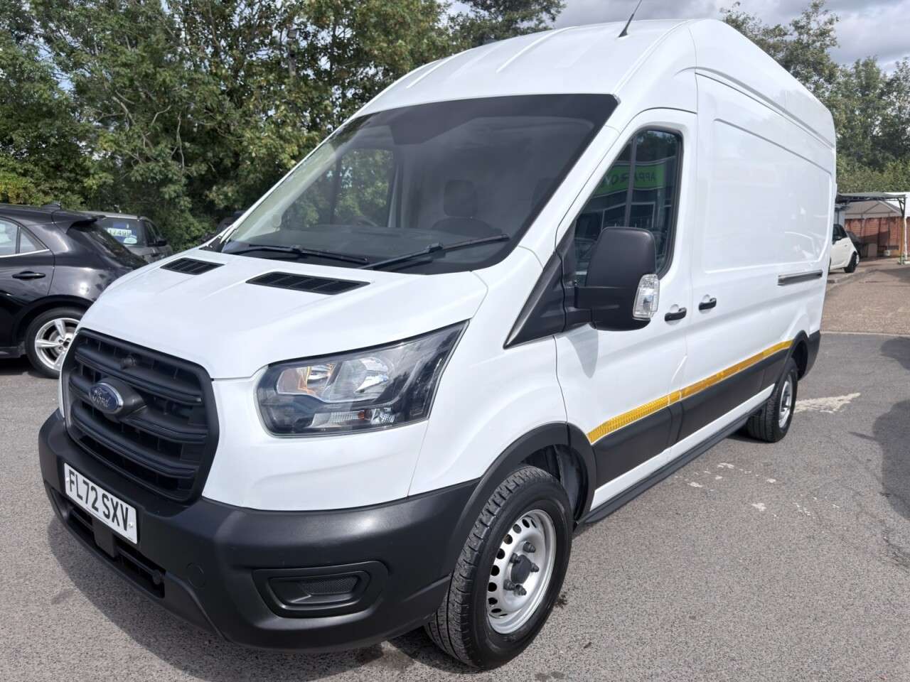 A 2022 FORD TRANSIT White 2.0 350 EcoBlue Leader L3 H3 Van, 48,500 miles, Euro 6, 6-Speed manua A 2022 FORD TRANSIT White 2.0 350 EcoBlue Leader L3 H3 Van, 48,500 miles, Euro 6, 6-Speed manua