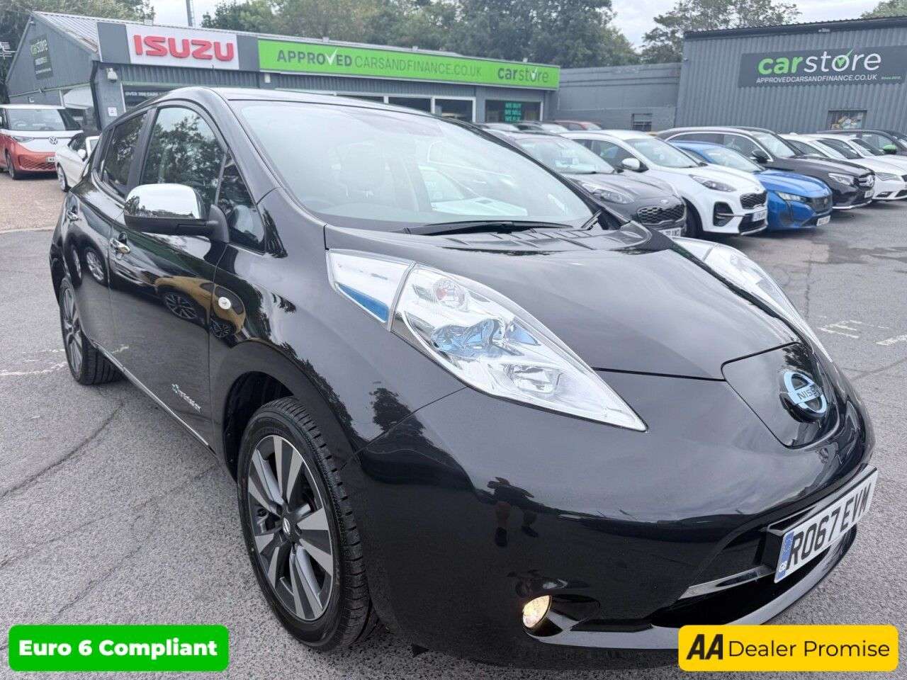 A 2017 NISSAN LEAF Black 30kWh Tekna EV, 33,600 miles, Automatic, Sat nav, 360° cameras, Bose A 2017 NISSAN LEAF Black 30kWh Tekna EV, 33,600 miles, Automatic, Sat nav, 360° cameras, Bose