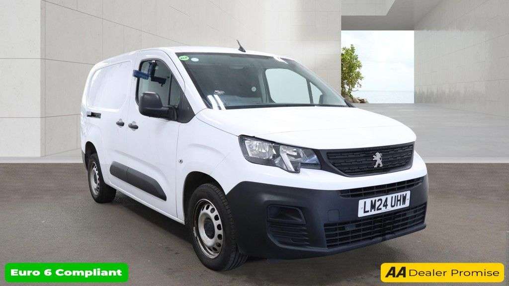 A 2024 PEUGEOT PARTNER White 1.5 BlueHDi 950 Professional Premium+ LWB Van, 29,400 miles, Euro 6, A 2024 PEUGEOT PARTNER White 1.5 BlueHDi 950 Professional Premium+ LWB Van, 29,400 miles, Euro 6,