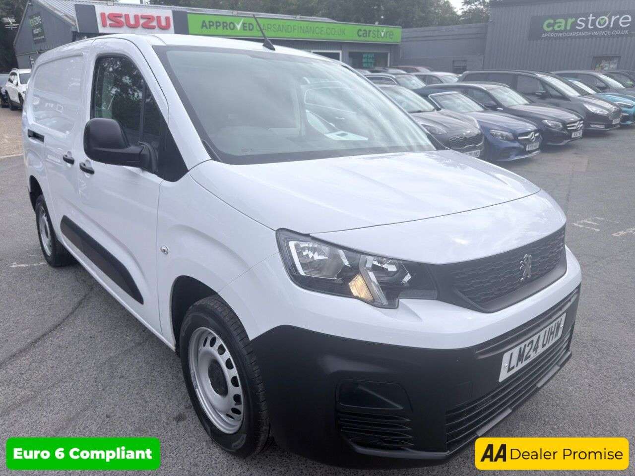 A 2024 PEUGEOT PARTNER White 1.5 BlueHDi 950 Professional Premium+ LWB Van, 29,400 miles, Euro 6, A 2024 PEUGEOT PARTNER White 1.5 BlueHDi 950 Professional Premium+ LWB Van, 29,400 miles, Euro 6,