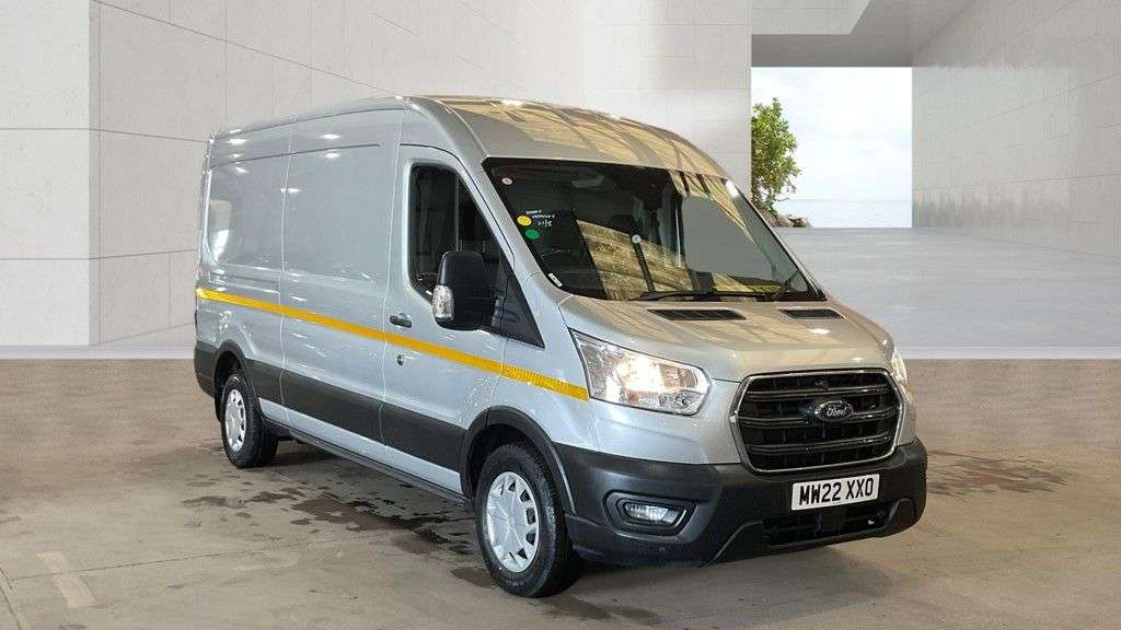 A 2022 FORD TRANSIT Silver 2.0 350 EcoBlue Trend L3 H2 Van, 14,600 miles, Euro 6, 6-Speed manua A 2022 FORD TRANSIT Silver 2.0 350 EcoBlue Trend L3 H2 Van, 14,600 miles, Euro 6, 6-Speed manua