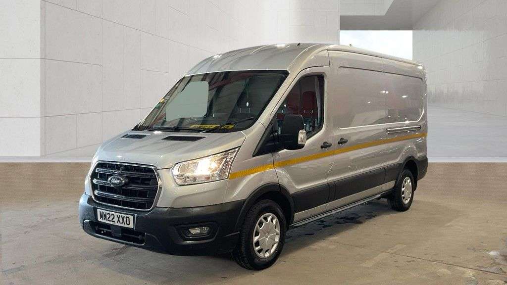 A 2022 FORD TRANSIT Silver 2.0 350 EcoBlue Trend L3 H2 Van, 14,600 miles, Euro 6, 6-Speed manua A 2022 FORD TRANSIT Silver 2.0 350 EcoBlue Trend L3 H2 Van, 14,600 miles, Euro 6, 6-Speed manua