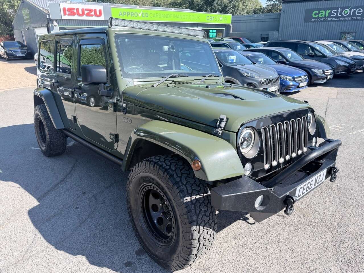 A 2016 JEEP WRANGLER Green 2.8 CRD 75th Anniversary 4WD, 78,125 miles, Euro 6 Automatic, 18in Al A 2016 JEEP WRANGLER Green 2.8 CRD 75th Anniversary 4WD, 78,125 miles, Euro 6 Automatic, 18in Al