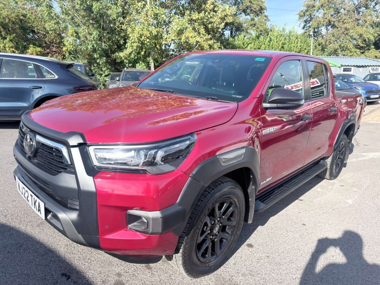 A 2022 TOYOTA HILUX Red 2.8 D-4D Invincible X Pickup, 44,750 miles, Euro 6, 6-Speed manual 4WD, A 2022 TOYOTA HILUX Red 2.8 D-4D Invincible X Pickup, 44,750 miles, Euro 6, 6-Speed manual 4WD,