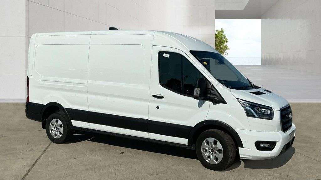 A 2024 FORD TRANSIT White 2.0 350 EcoBlue Limited L3 H2 Van, 29,500 miles, Euro 6, Automatic, S A 2024 FORD TRANSIT White 2.0 350 EcoBlue Limited L3 H2 Van, 29,500 miles, Euro 6, Automatic, S