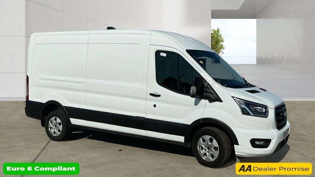 A 2024 FORD TRANSIT White 2.0 350 EcoBlue Limited L3 H2 Van, 29,500 miles, Euro 6, Automatic, S A 2024 FORD TRANSIT White 2.0 350 EcoBlue Limited L3 H2 Van, 29,500 miles, Euro 6, Automatic, S