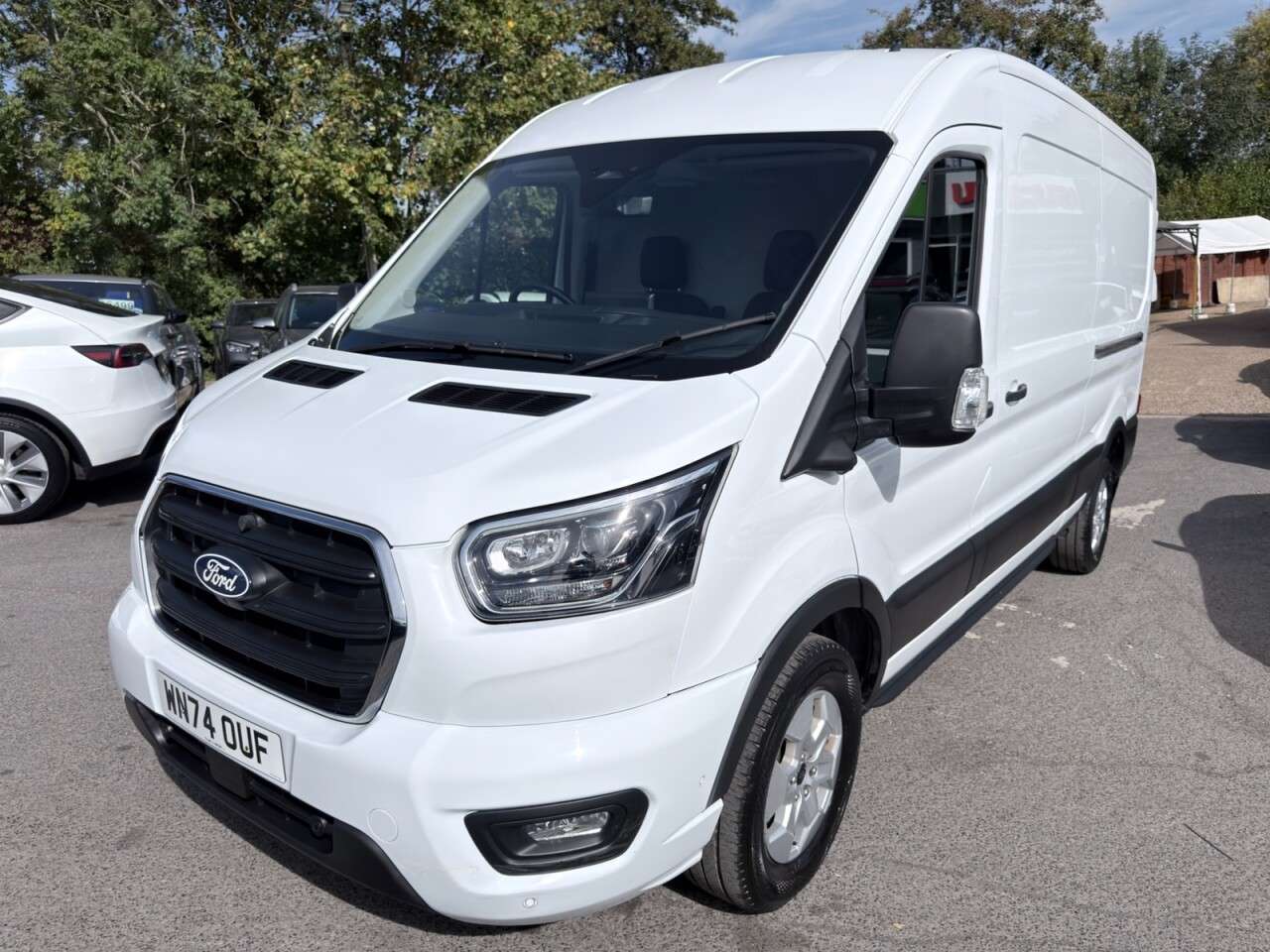 A 2024 FORD TRANSIT White 2.0 350 EcoBlue Limited L3 H2 Van, 29,500 miles, Euro 6, Automatic, S A 2024 FORD TRANSIT White 2.0 350 EcoBlue Limited L3 H2 Van, 29,500 miles, Euro 6, Automatic, S