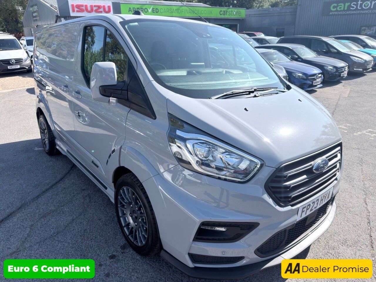 A 2023 FORD TRANSIT CUSTOM Grey 2.0 320 EcoBlue MS-RT Limited Van, 31,400 miles, Euro 6, Automatic, Sa A 2023 FORD TRANSIT CUSTOM Grey 2.0 320 EcoBlue MS-RT Limited Van, 31,400 miles, Euro 6, Automatic, Sa