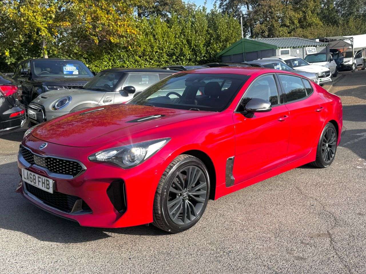 A 2019 KIA STINGER Red 2.2 CRDi GT-Line Gran Turismo, 79,600 miles, Euro 6 Automatic, CarPlay/ A 2019 KIA STINGER Red 2.2 CRDi GT-Line Gran Turismo, 79,600 miles, Euro 6 Automatic, CarPlay/
