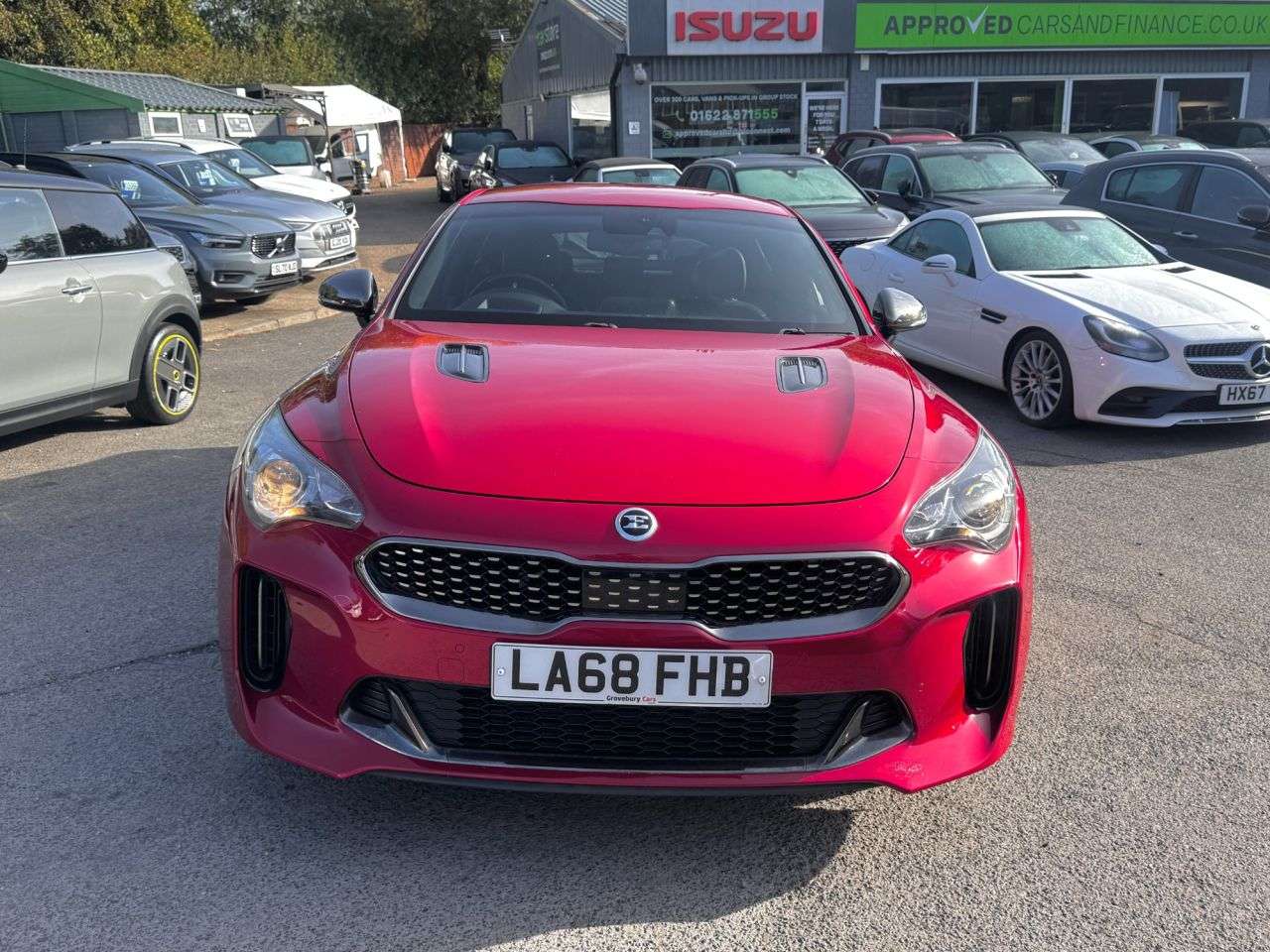 A 2019 KIA STINGER Red 2.2 CRDi GT-Line Gran Turismo, 79,600 miles, Euro 6 Automatic, CarPlay/ A 2019 KIA STINGER Red 2.2 CRDi GT-Line Gran Turismo, 79,600 miles, Euro 6 Automatic, CarPlay/