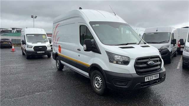 A 2023 FORD TRANSIT White 2.0 350 EcoBlue Leader L3 H3 Van, 39,600 miles, Euro 6, 6-Speed manua A 2023 FORD TRANSIT White 2.0 350 EcoBlue Leader L3 H3 Van, 39,600 miles, Euro 6, 6-Speed manua