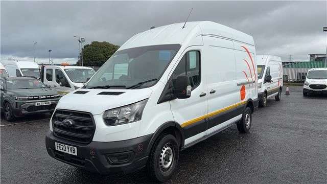 A 2023 FORD TRANSIT White 2.0 350 EcoBlue Leader L3 H3 Van, 39,600 miles, Euro 6, 6-Speed manua A 2023 FORD TRANSIT White 2.0 350 EcoBlue Leader L3 H3 Van, 39,600 miles, Euro 6, 6-Speed manua