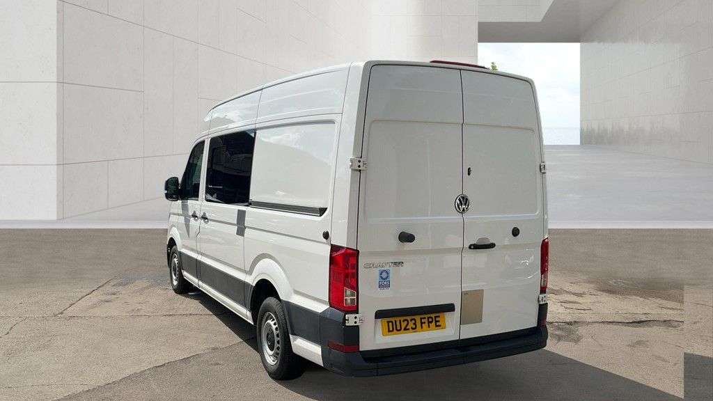 A 2023 VOLKSWAGEN CRAFTER White 2.0 TDI CR35 Trendline MWB Van, 33,800 miles, Euro 6, 6-Speed manual, A 2023 VOLKSWAGEN CRAFTER White 2.0 TDI CR35 Trendline MWB Van, 33,800 miles, Euro 6, 6-Speed manual,
