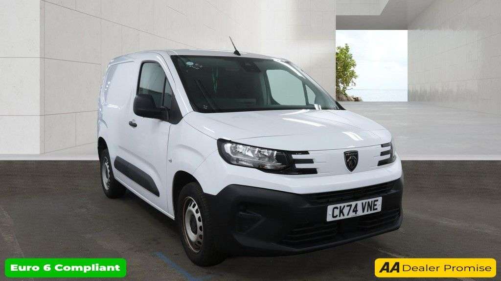 A 2024 PEUGEOT PARTNER White 1.5 BlueHDi 1000 Professional SWB Van, 21,300 miles, Euro 6, 6-Speed A 2024 PEUGEOT PARTNER White 1.5 BlueHDi 1000 Professional SWB Van, 21,300 miles, Euro 6, 6-Speed