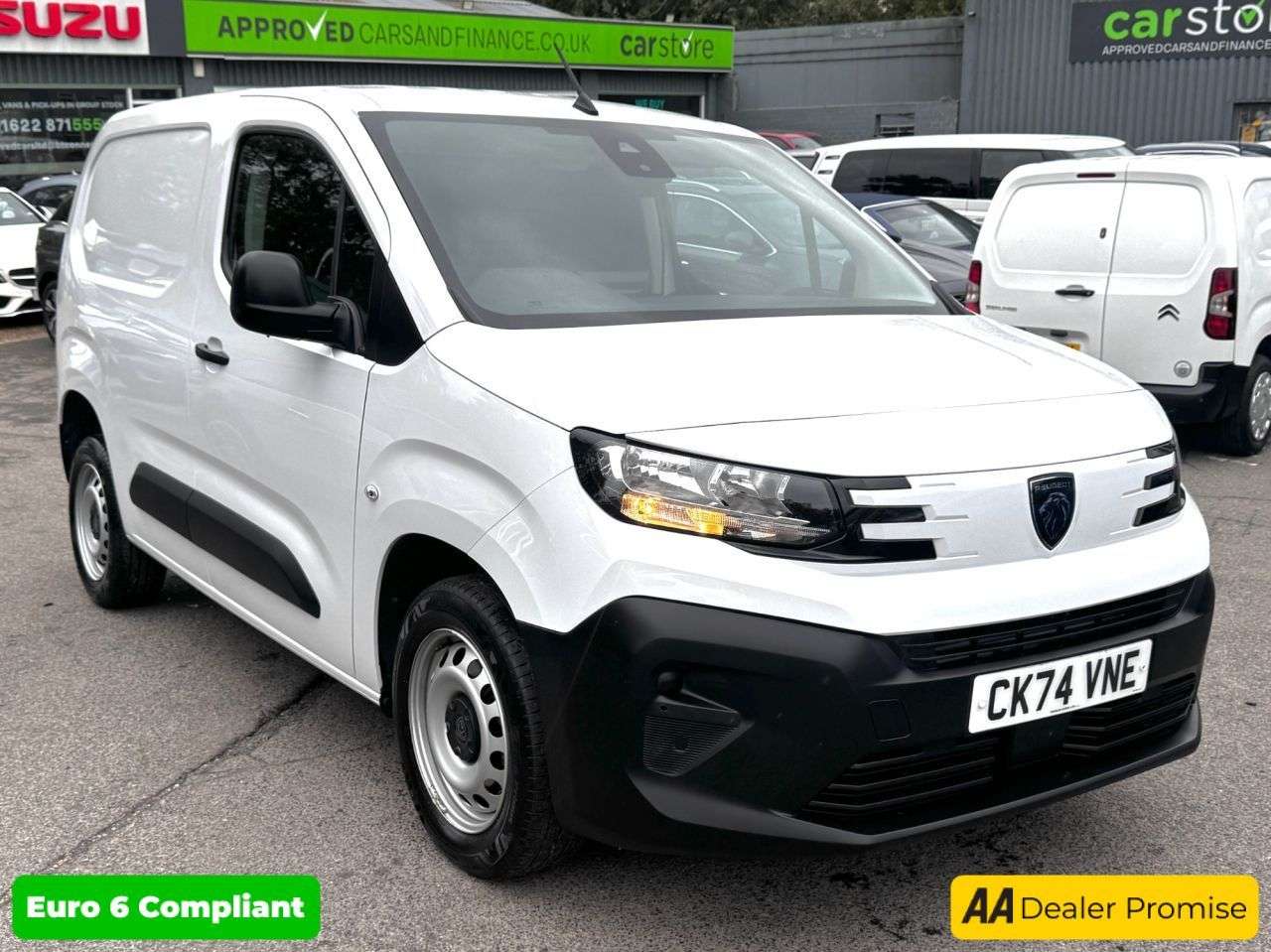 A 2024 PEUGEOT PARTNER White 1.5 BlueHDi 1000 Professional SWB Van, 21,300 miles, Euro 6, 6-Speed A 2024 PEUGEOT PARTNER White 1.5 BlueHDi 1000 Professional SWB Van, 21,300 miles, Euro 6, 6-Speed
