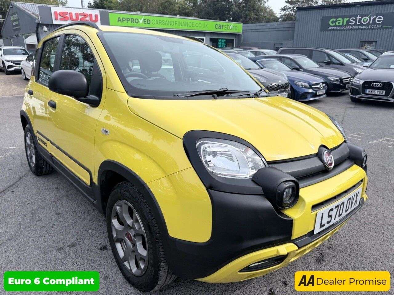 A 2020 FIAT PANDA Yellow 1.0 MHEV City Cross, 15,410 miles, Euro 6, 6-Speed manual, 15in Allo A 2020 FIAT PANDA Yellow 1.0 MHEV City Cross, 15,410 miles, Euro 6, 6-Speed manual, 15in Allo