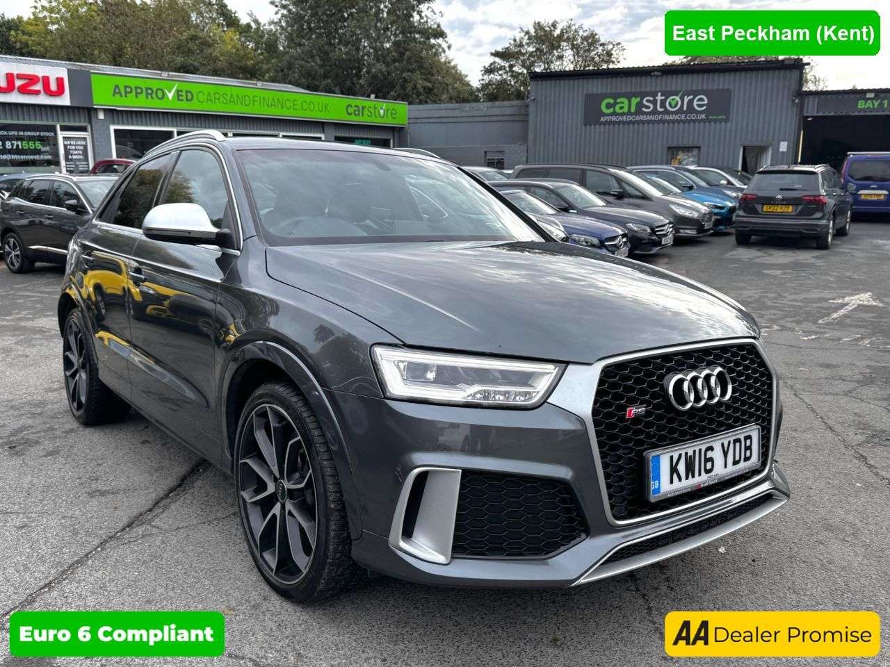 A 2016 AUDI RS Q3 Grey 2.5 TFSI Quattro SUV, 126,000 miles, Superb service history, S Tronic A 2016 AUDI RS Q3 Grey 2.5 TFSI Quattro SUV, 126,000 miles, Superb service history, S Tronic