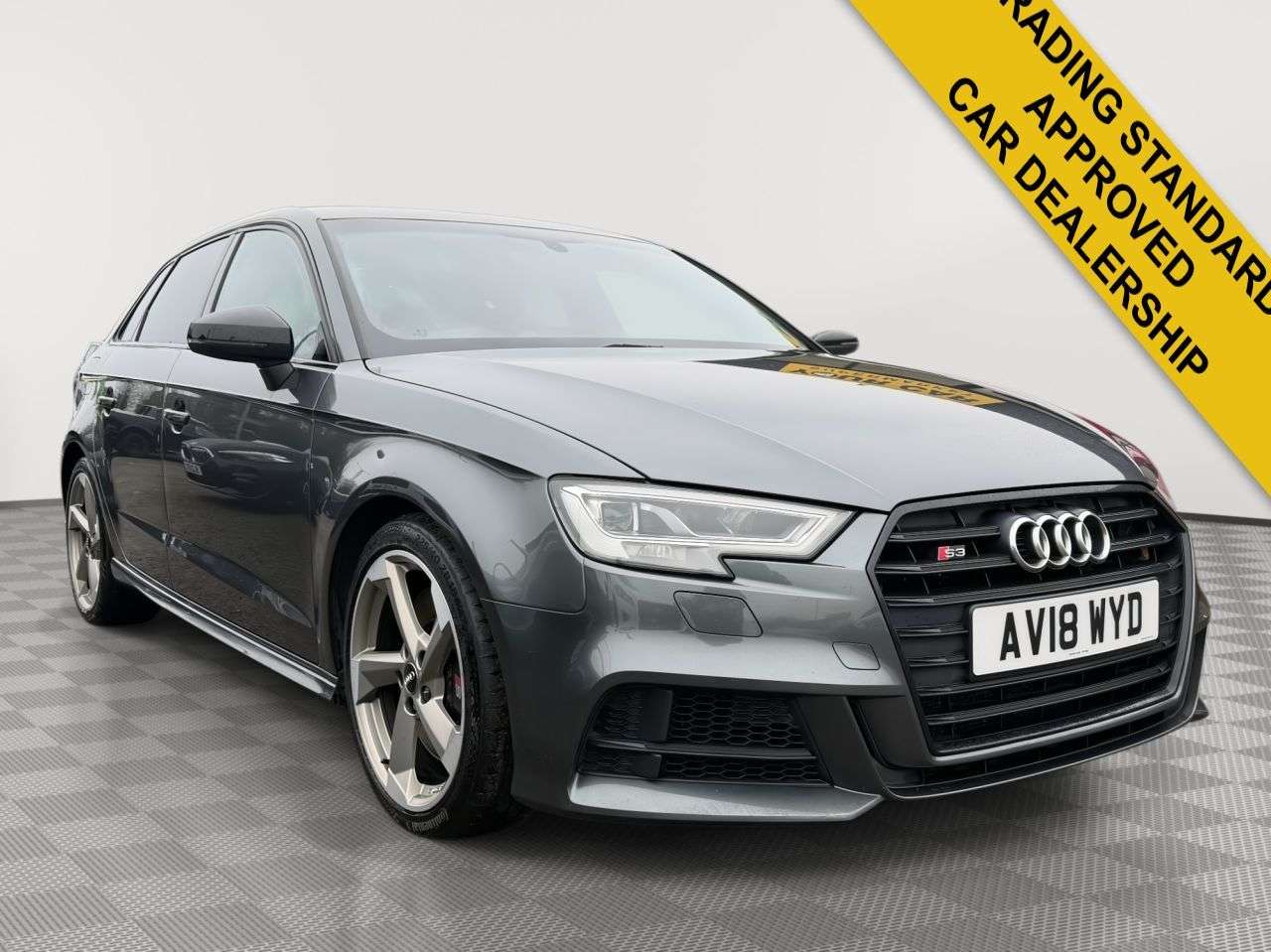 A 2018 AUDI S3 2.0 TFSI Black Edition Sportback 5dr Petrol S Tronic quattro Euro 6 (s/s) ( A 2018 AUDI S3 2.0 TFSI Black Edition Sportback 5dr Petrol S Tronic quattro Euro 6 (s/s) (