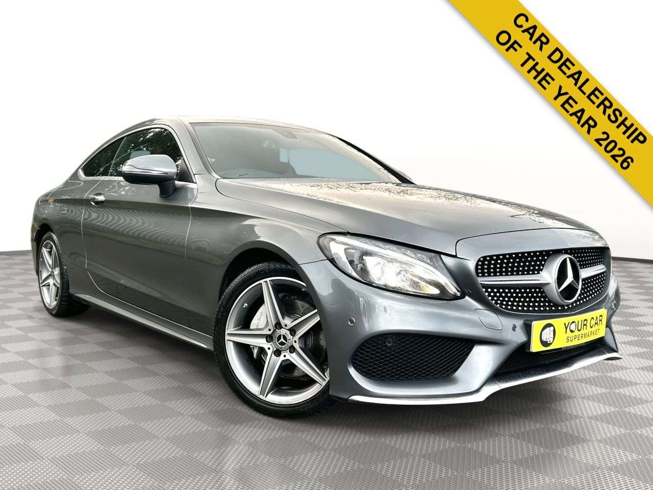 A 2018 MERCEDES-BENZ C-CLASS 2.0 C200 AMG Line (Premium) Coupe 2dr Petrol G-Tronic+ Euro 6 (s/s) (184 ps A 2018 MERCEDES-BENZ C-CLASS 2.0 C200 AMG Line (Premium) Coupe 2dr Petrol G-Tronic+ Euro 6 (s/s) (184 ps