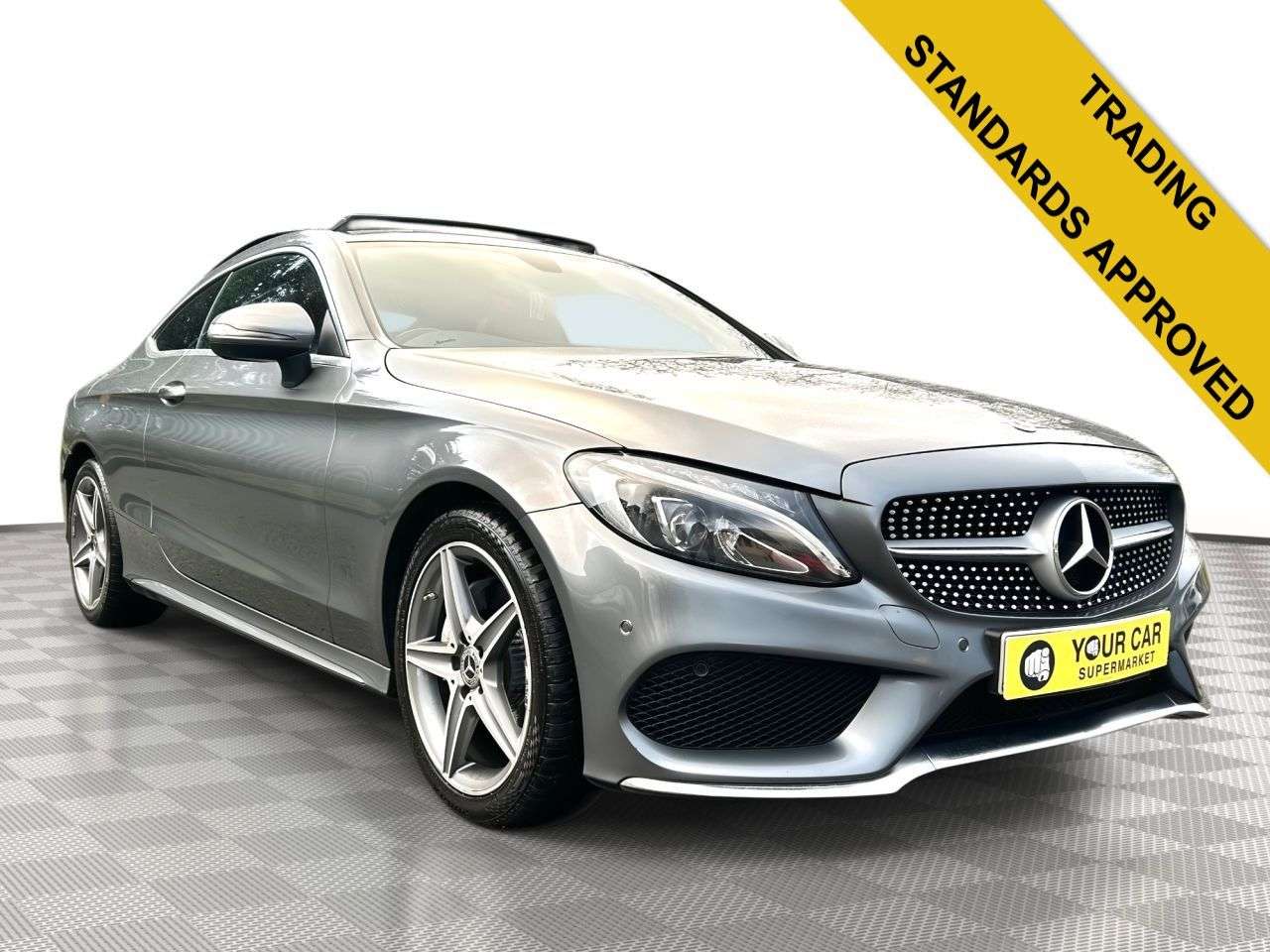 A 2018 MERCEDES-BENZ C-CLASS 2.0 C200 AMG Line (Premium) Coupe 2dr Petrol G-Tronic+ Euro 6 (s/s) (184 ps A 2018 MERCEDES-BENZ C-CLASS 2.0 C200 AMG Line (Premium) Coupe 2dr Petrol G-Tronic+ Euro 6 (s/s) (184 ps