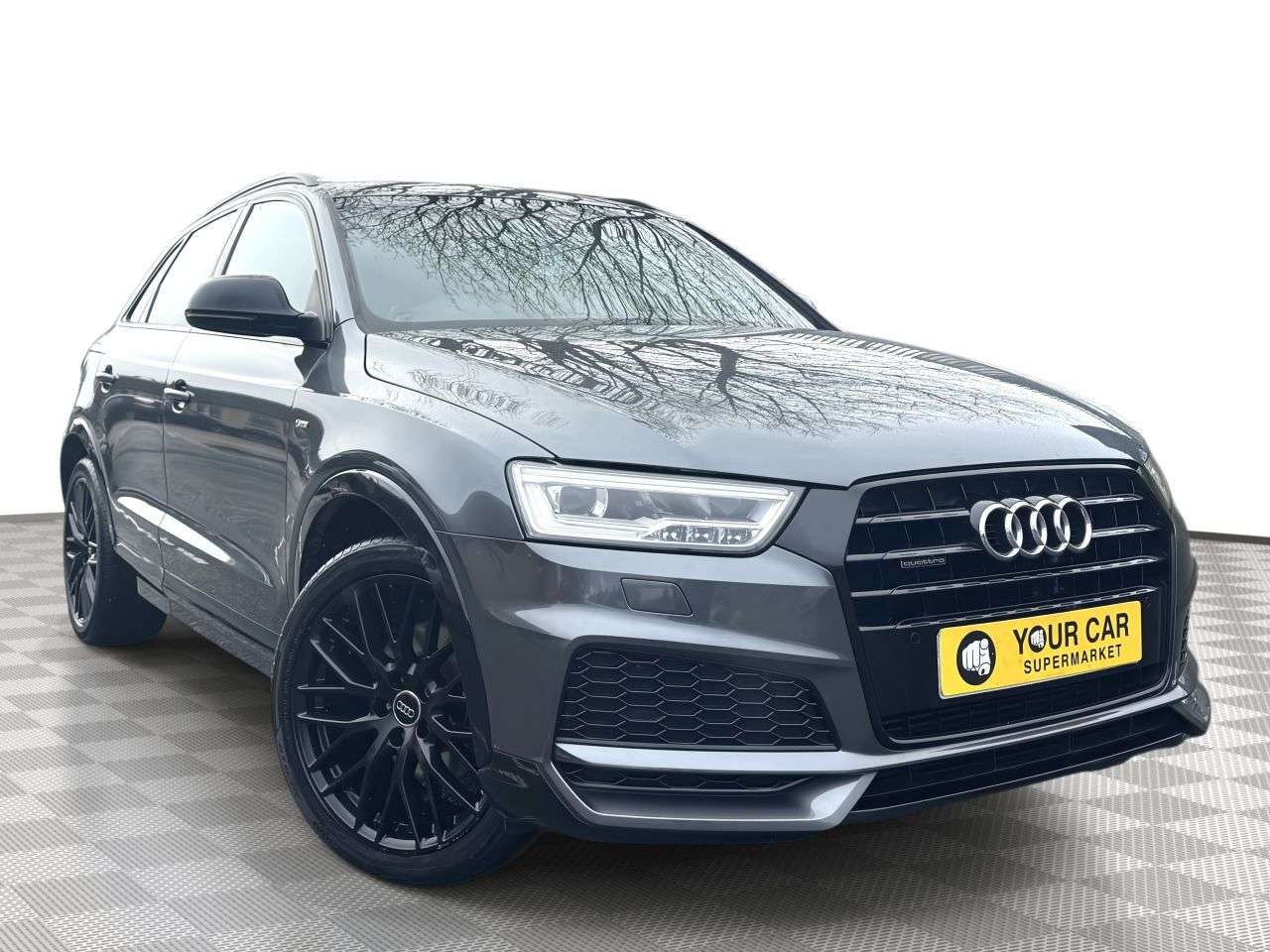 A 2018 AUDI Q3 2.0 TFSI Black Edition SUV 5dr Petrol S Tronic quattro Euro 6 (s/s) (180 ps A 2018 AUDI Q3 2.0 TFSI Black Edition SUV 5dr Petrol S Tronic quattro Euro 6 (s/s) (180 ps