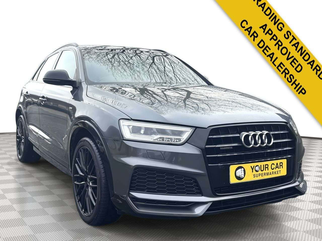A 2018 AUDI Q3 2.0 TFSI Black Edition SUV 5dr Petrol S Tronic quattro Euro 6 (s/s) (180 ps A 2018 AUDI Q3 2.0 TFSI Black Edition SUV 5dr Petrol S Tronic quattro Euro 6 (s/s) (180 ps