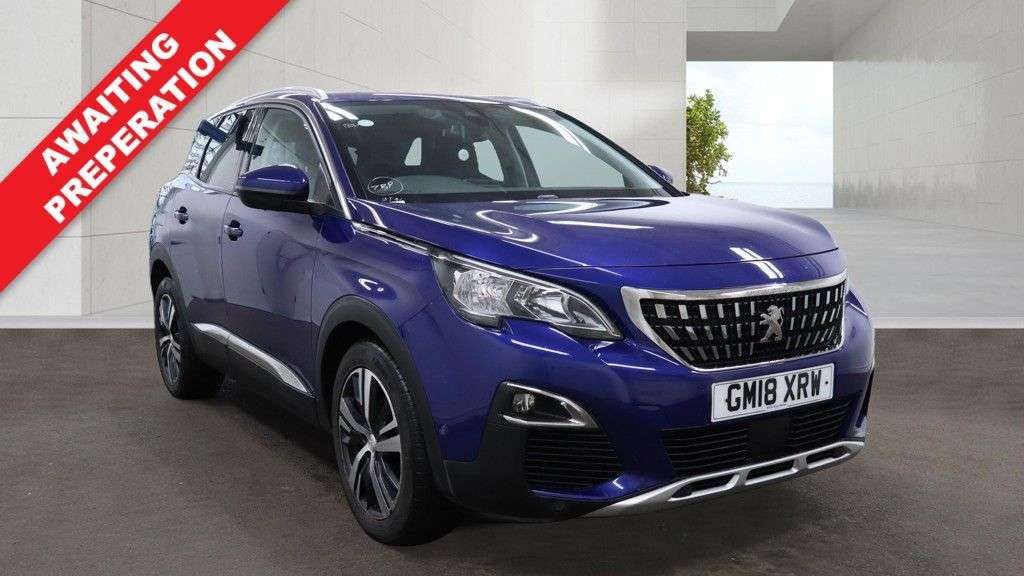 A 2018 PEUGEOT 3008 1.5 BlueHDi Allure SUV 5dr Diesel EAT Euro 6 (s/s) (130 ps) A 2018 PEUGEOT 3008 1.5 BlueHDi Allure SUV 5dr Diesel EAT Euro 6 (s/s) (130 ps)