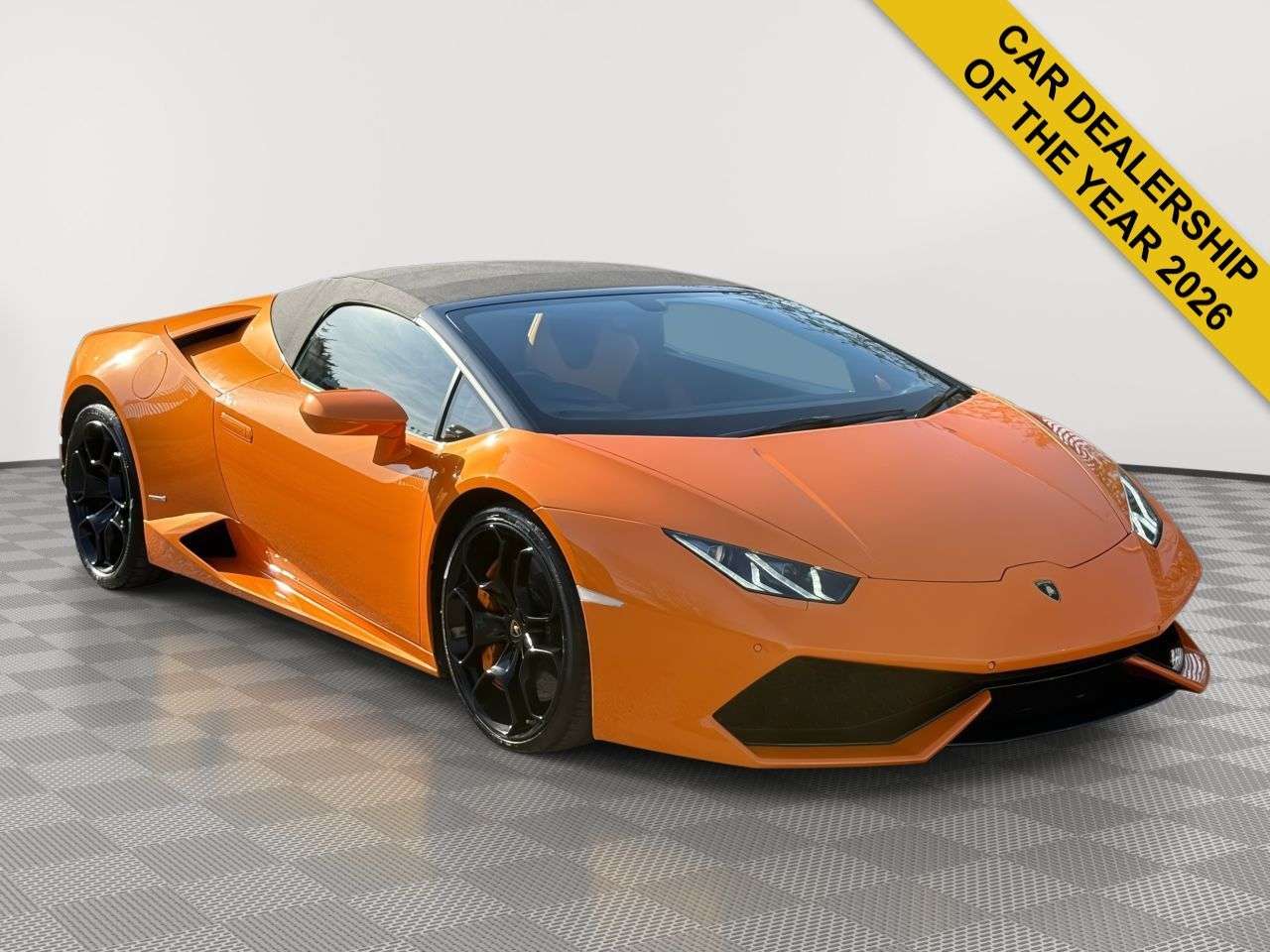 A 2017 LAMBORGHINI HURACAN 5.2 V10 LP 610-4 Spyder 2dr Petrol LDF 4WD Euro 6 (s/s) (610 ps) Lift, Gold A 2017 LAMBORGHINI HURACAN 5.2 V10 LP 610-4 Spyder 2dr Petrol LDF 4WD Euro 6 (s/s) (610 ps) Lift, Gold