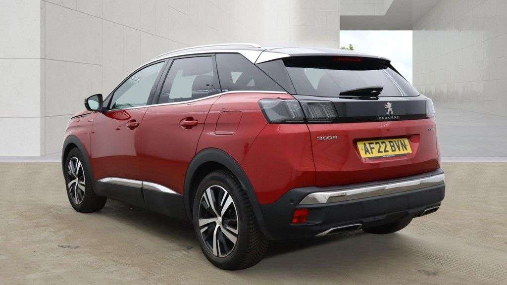 A 2022 PEUGEOT 3008 1.6 13.2kWh GT SUV 5dr Petrol Plug-in Hybrid e-EAT Euro 6 (s/s) (225 ps) A 2022 PEUGEOT 3008 1.6 13.2kWh GT SUV 5dr Petrol Plug-in Hybrid e-EAT Euro 6 (s/s) (225 ps)