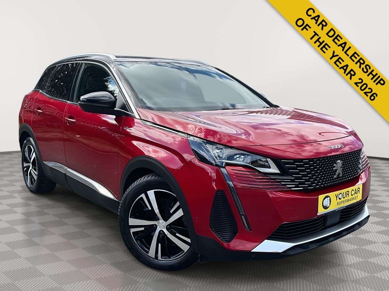A 2022 PEUGEOT 3008 1.6 13.2kWh GT SUV 5dr Petrol Plug-in Hybrid e-EAT Euro 6 (s/s) (225 ps) A 2022 PEUGEOT 3008 1.6 13.2kWh GT SUV 5dr Petrol Plug-in Hybrid e-EAT Euro 6 (s/s) (225 ps)