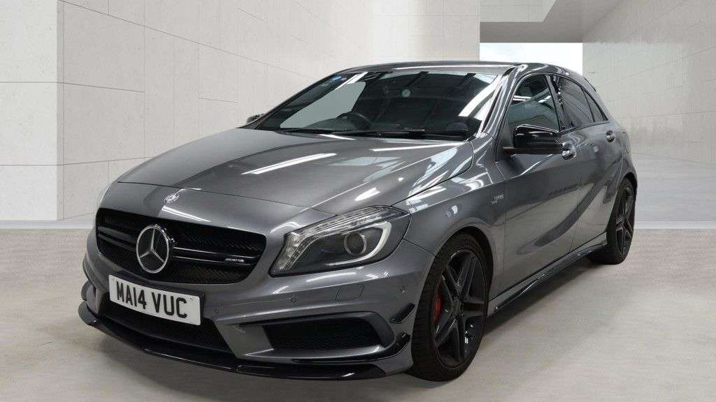 A 2014 MERCEDES-BENZ A CLASS 2.0 A45 AMG Hatchback 5dr Petrol SpdS DCT 4MATIC Euro 6 (s/s) (360 ps) 18" A 2014 MERCEDES-BENZ A CLASS 2.0 A45 AMG Hatchback 5dr Petrol SpdS DCT 4MATIC Euro 6 (s/s) (360 ps) 18"