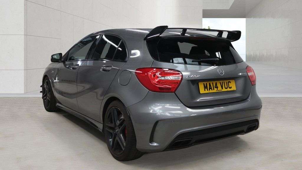 A 2014 MERCEDES-BENZ A CLASS 2.0 A45 AMG Hatchback 5dr Petrol SpdS DCT 4MATIC Euro 6 (s/s) (360 ps) 18" A 2014 MERCEDES-BENZ A CLASS 2.0 A45 AMG Hatchback 5dr Petrol SpdS DCT 4MATIC Euro 6 (s/s) (360 ps) 18"