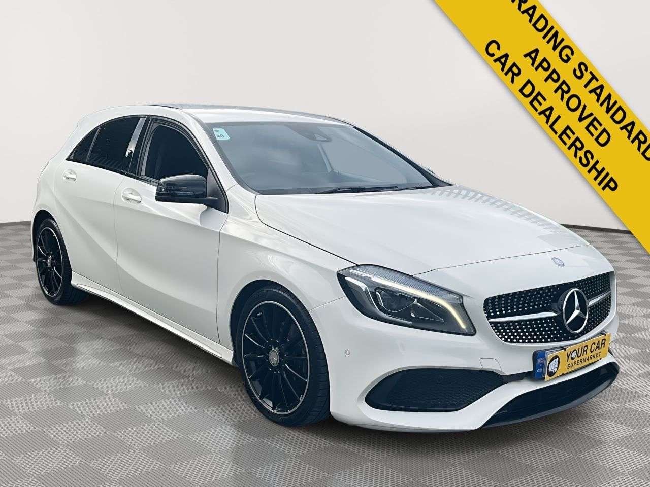 A 2016 MERCEDES-BENZ A CLASS 1.6 A180 AMG Line (Premium) Hatchback 5dr Petrol 7G-DCT Euro 6 (s/s) (122 p A 2016 MERCEDES-BENZ A CLASS 1.6 A180 AMG Line (Premium) Hatchback 5dr Petrol 7G-DCT Euro 6 (s/s) (122 p