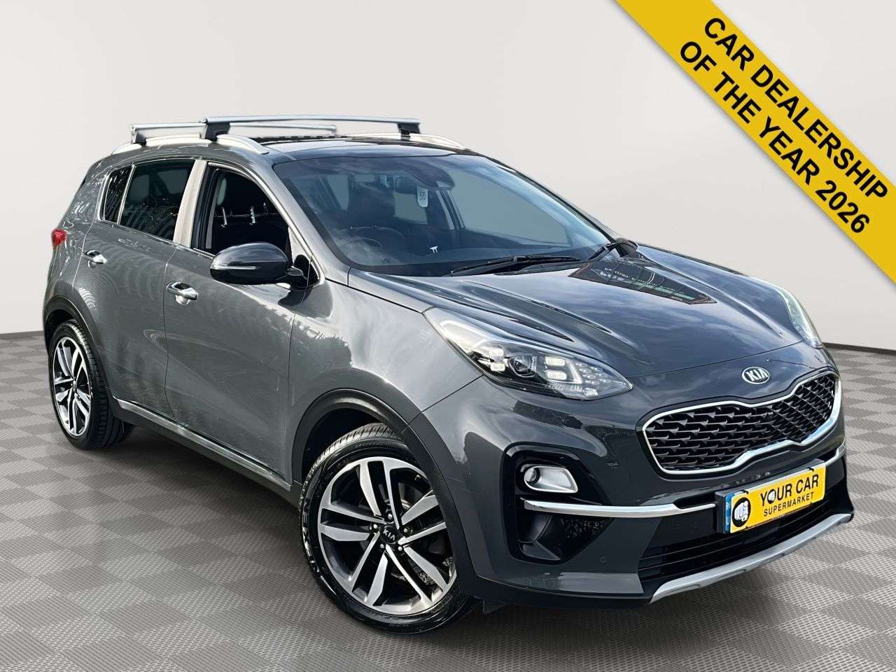 A 2019 KIA SPORTAGE 1.6 CRDi 4 SUV 5dr Diesel DCT Euro 6 (s/s) (134 bhp) ROOF RACK / 2 KEYS / H A 2019 KIA SPORTAGE 1.6 CRDi 4 SUV 5dr Diesel DCT Euro 6 (s/s) (134 bhp) ROOF RACK / 2 KEYS / H