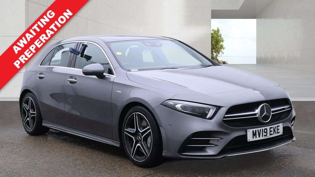 A 2019 MERCEDES-BENZ A CLASS 2.0 A35 AMG (Premium Plus) Hatchback 5dr Petrol SpdS DCT 4MATIC Euro 6 (s/s A 2019 MERCEDES-BENZ A CLASS 2.0 A35 AMG (Premium Plus) Hatchback 5dr Petrol SpdS DCT 4MATIC Euro 6 (s/s