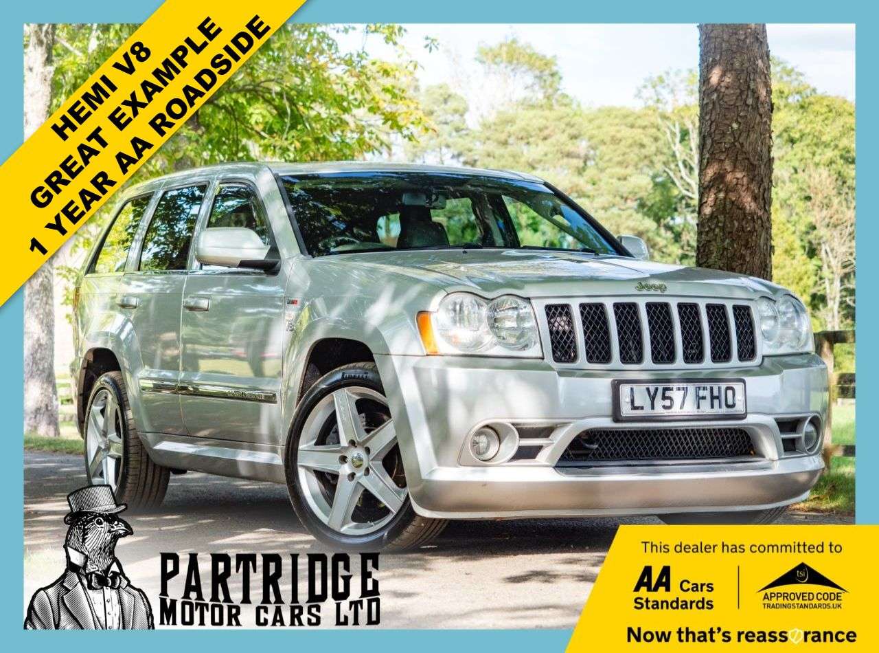 A 2007 JEEP GRAND CHEROKEE 6.1 SRT8 SUV 5dr Petrol Automatic 4WD (388 g/km, 420 bhp) FULL SERVICE HIST A 2007 JEEP GRAND CHEROKEE 6.1 SRT8 SUV 5dr Petrol Automatic 4WD (388 g/km, 420 bhp) FULL SERVICE HIST