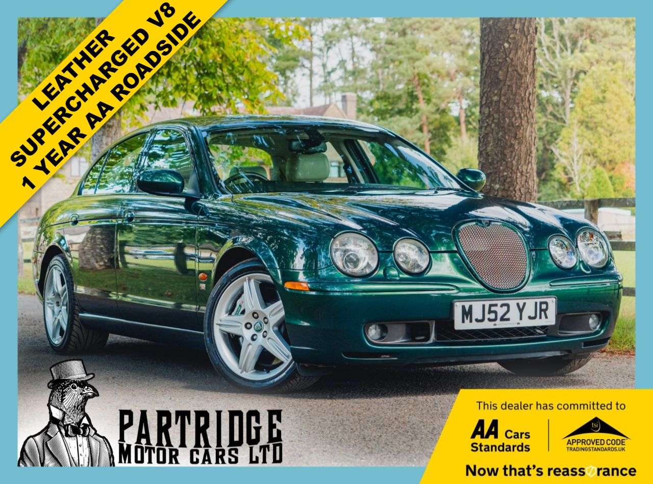 A 2002 JAGUAR S-TYPE 4.2 V8 R Saloon 4dr Petrol Automatic (314 g/km, 400 bhp) V8, ALLOYS, CLIMAT A 2002 JAGUAR S-TYPE 4.2 V8 R Saloon 4dr Petrol Automatic (314 g/km, 400 bhp) V8, ALLOYS, CLIMAT