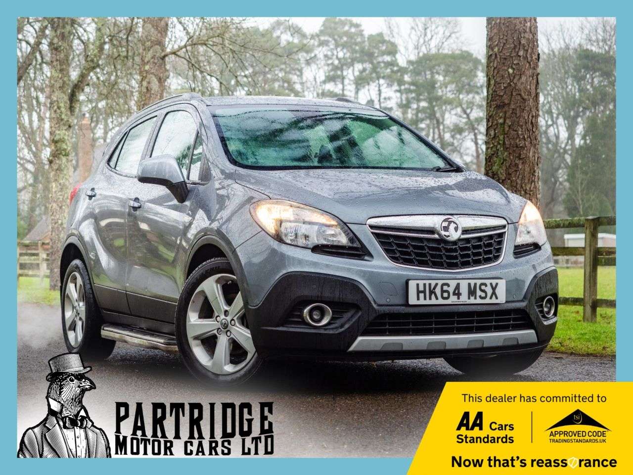 A 2015 VAUXHALL MOKKA 1.4T Exclusiv SUV 5dr Petrol Manual 2WD Euro 5 (s/s) (140 ps) FRONT & REAR A 2015 VAUXHALL MOKKA 1.4T Exclusiv SUV 5dr Petrol Manual 2WD Euro 5 (s/s) (140 ps) FRONT & REAR