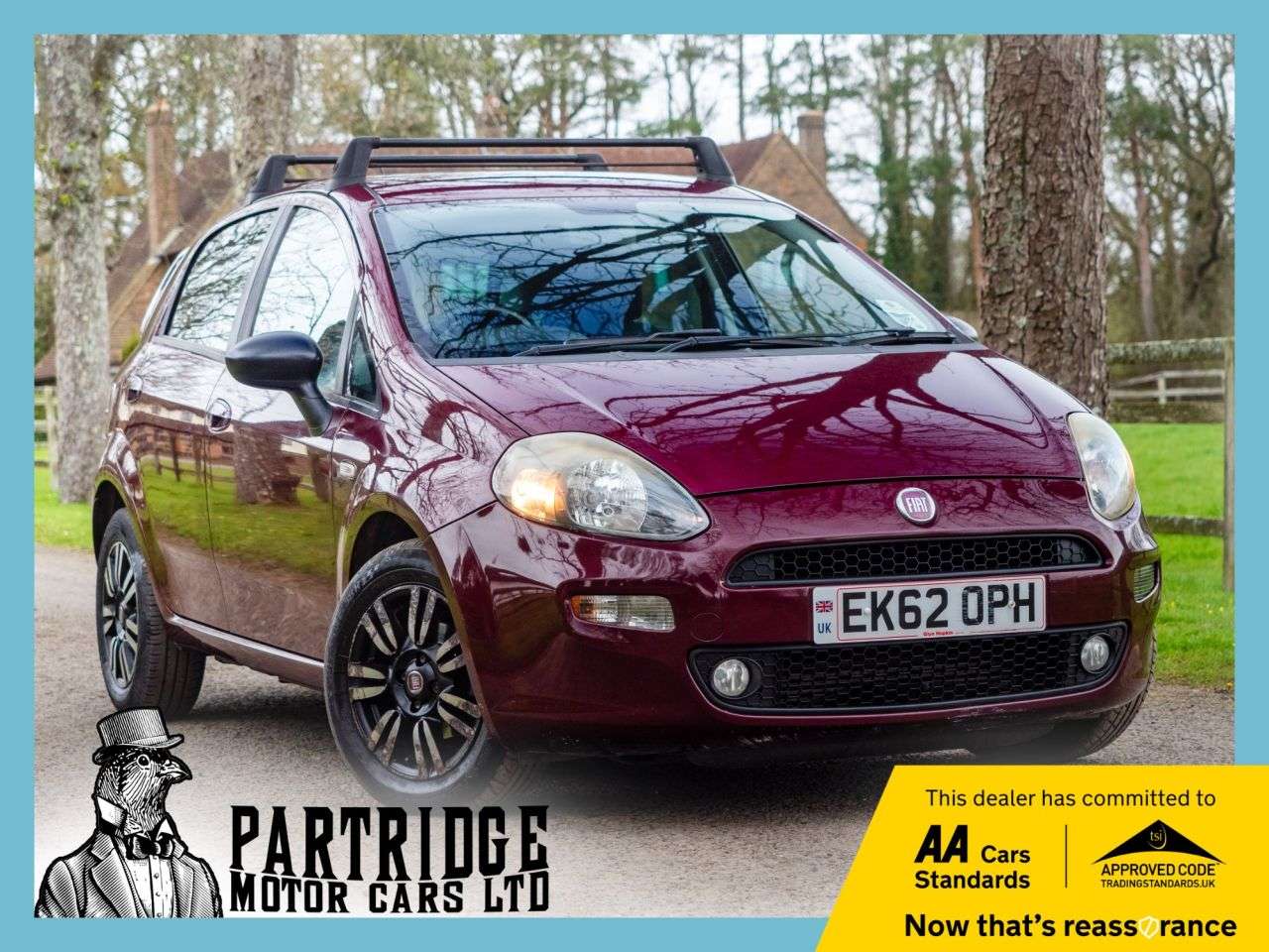 A 2012 FIAT PUNTO 0.9 TwinAir Hatchback 5dr Petrol Euro 5 (s/s) (85 bhp) AIR CON, PARKING SNS A 2012 FIAT PUNTO 0.9 TwinAir Hatchback 5dr Petrol Euro 5 (s/s) (85 bhp) AIR CON, PARKING SNS