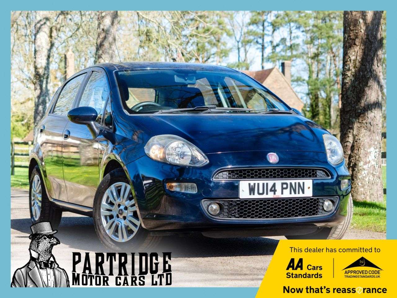 A 2014 FIAT PUNTO 1.2 Easy Hatchback 5dr Petrol Euro 6 (69 bhp) CLIMATE CTRL, ALLYS, PARK SNS A 2014 FIAT PUNTO 1.2 Easy Hatchback 5dr Petrol Euro 6 (69 bhp) CLIMATE CTRL, ALLYS, PARK SNS