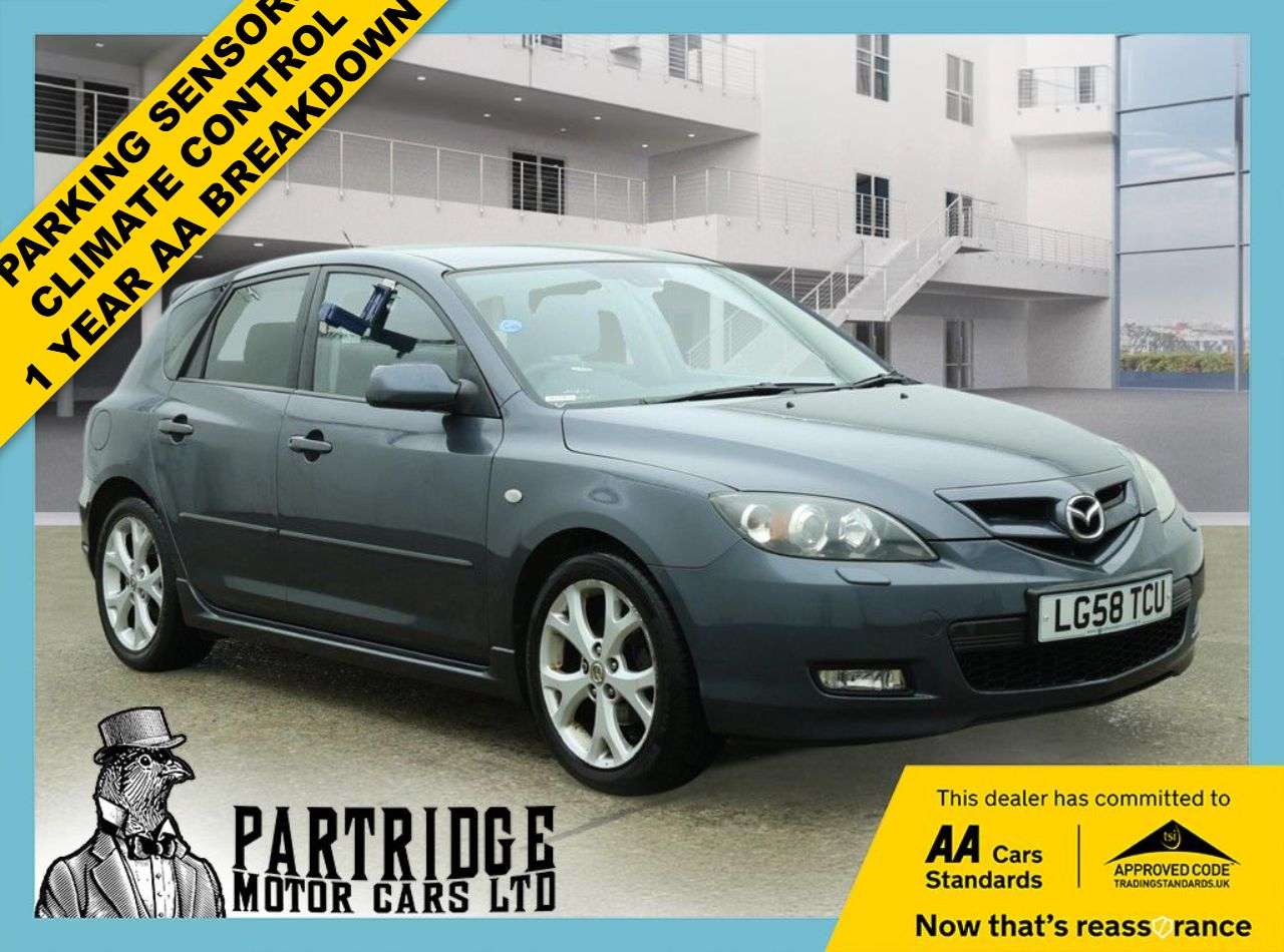 A 2008 MAZDA MAZDA3 1.6 Sport Hatchback 5dr Petrol Manual (162 g/km, 103 bhp) PARKING SNSRS, CL A 2008 MAZDA MAZDA3 1.6 Sport Hatchback 5dr Petrol Manual (162 g/km, 103 bhp) PARKING SNSRS, CL