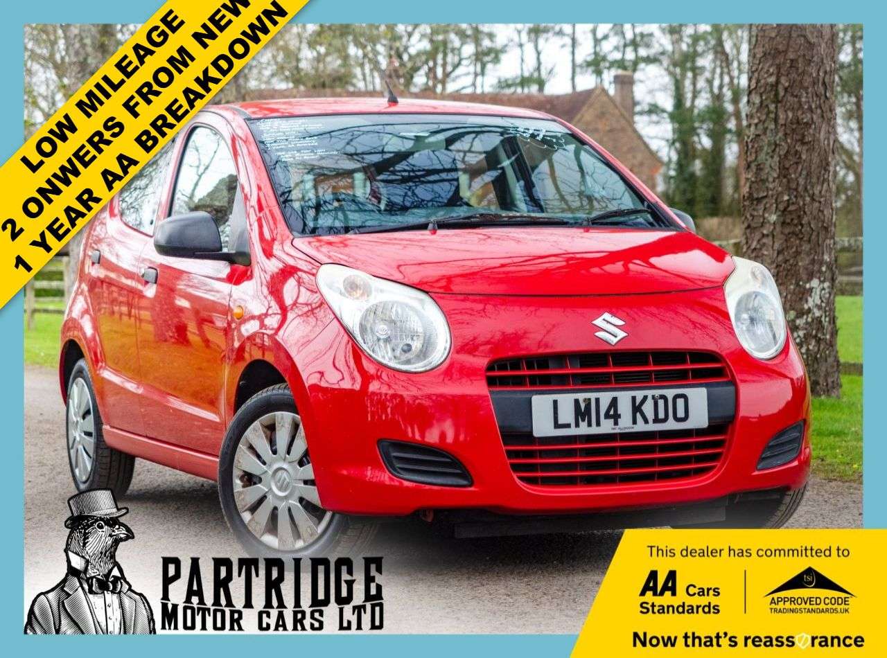 A 2014 SUZUKI ALTO 1.0 12V SZ3 Hatchback 5dr Petrol Manual Euro 5 (68 ps) LOW MILES, AIR CON, A 2014 SUZUKI ALTO 1.0 12V SZ3 Hatchback 5dr Petrol Manual Euro 5 (68 ps) LOW MILES, AIR CON,