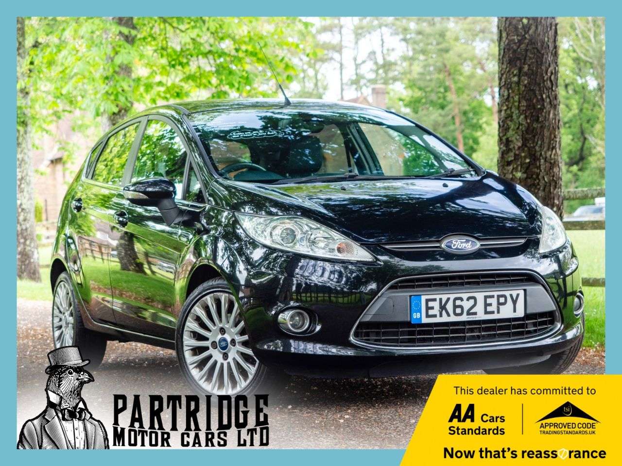 A 2012 FORD FIESTA 1.4 Titanium Hatchback 5dr Petrol Manual (130 g/km, 94 bhp) AIR CON, ALLOYS A 2012 FORD FIESTA 1.4 Titanium Hatchback 5dr Petrol Manual (130 g/km, 94 bhp) AIR CON, ALLOYS