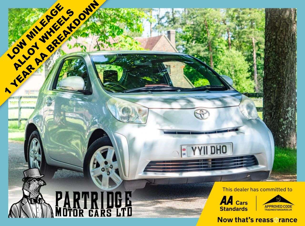 A 2011 TOYOTA IQ 1.0 VVT-i Hatchback 3dr Petrol Manual Euro 5 (68 ps) LOW MILES, ALLOYS, AIR A 2011 TOYOTA IQ 1.0 VVT-i Hatchback 3dr Petrol Manual Euro 5 (68 ps) LOW MILES, ALLOYS, AIR