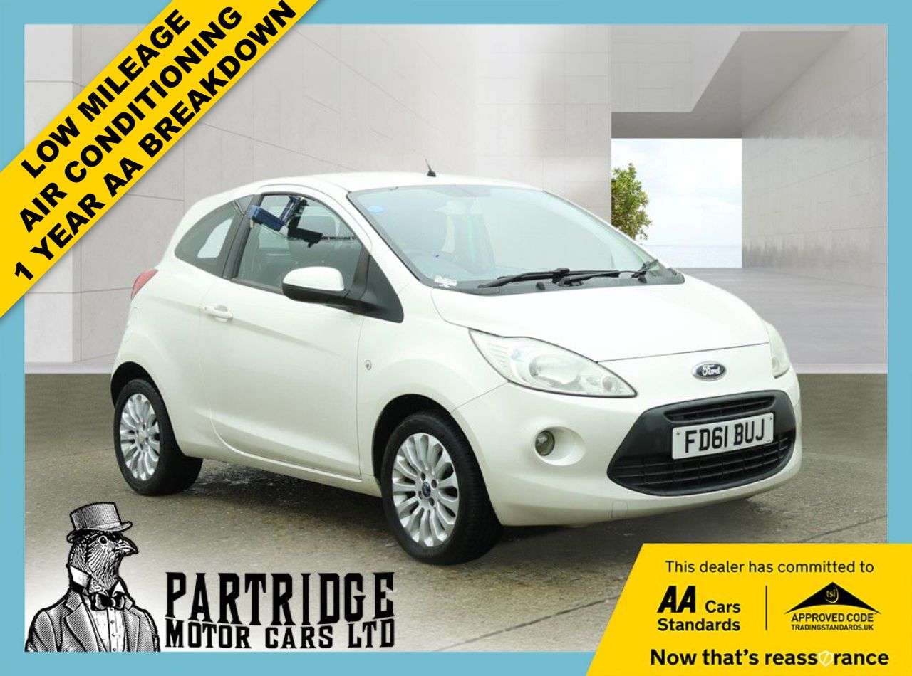 A 2011 FORD KA 1.2 Zetec Hatchback 3dr Petrol Manual Euro 5 (s/s) (69 ps) AIR CON, LOW MIL A 2011 FORD KA 1.2 Zetec Hatchback 3dr Petrol Manual Euro 5 (s/s) (69 ps) AIR CON, LOW MIL