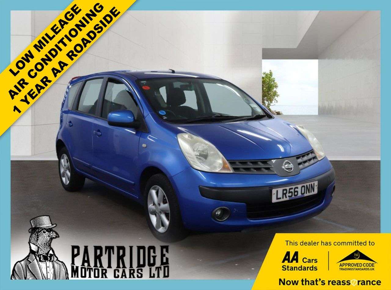 A 2006 NISSAN NOTE 1.4 16v SE Hatchback 5dr Petrol Manual (150 g/km, 87 bhp) AIR CON, ALLOY WH A 2006 NISSAN NOTE 1.4 16v SE Hatchback 5dr Petrol Manual (150 g/km, 87 bhp) AIR CON, ALLOY WH