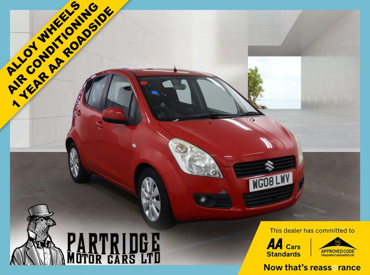 A 2008 SUZUKI SPLASH 1.2 GLS MPV 5dr Petrol Manual Euro 4 (86 ps) LOW MILES, AIR CON, ALLOY WHEE A 2008 SUZUKI SPLASH 1.2 GLS MPV 5dr Petrol Manual Euro 4 (86 ps) LOW MILES, AIR CON, ALLOY WHEE